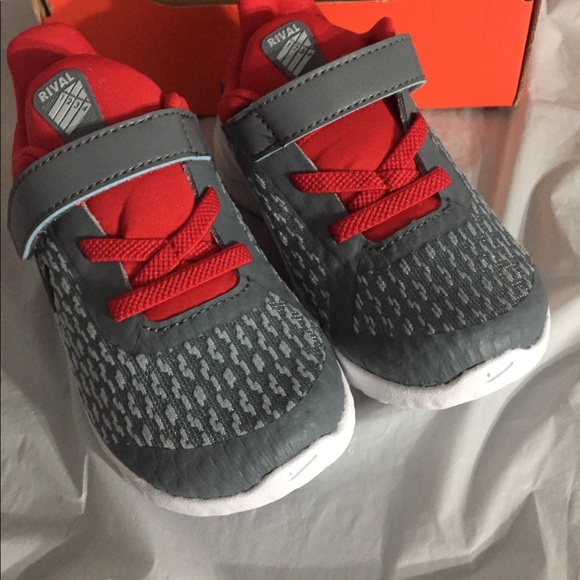 NEW NIKE RIVAL (TDV) BOYS GIRLS 10C SNEAKERS GRAY - Picture 6 of 7